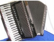 New Aliante 4 voice grey pearloid key black piano accordion